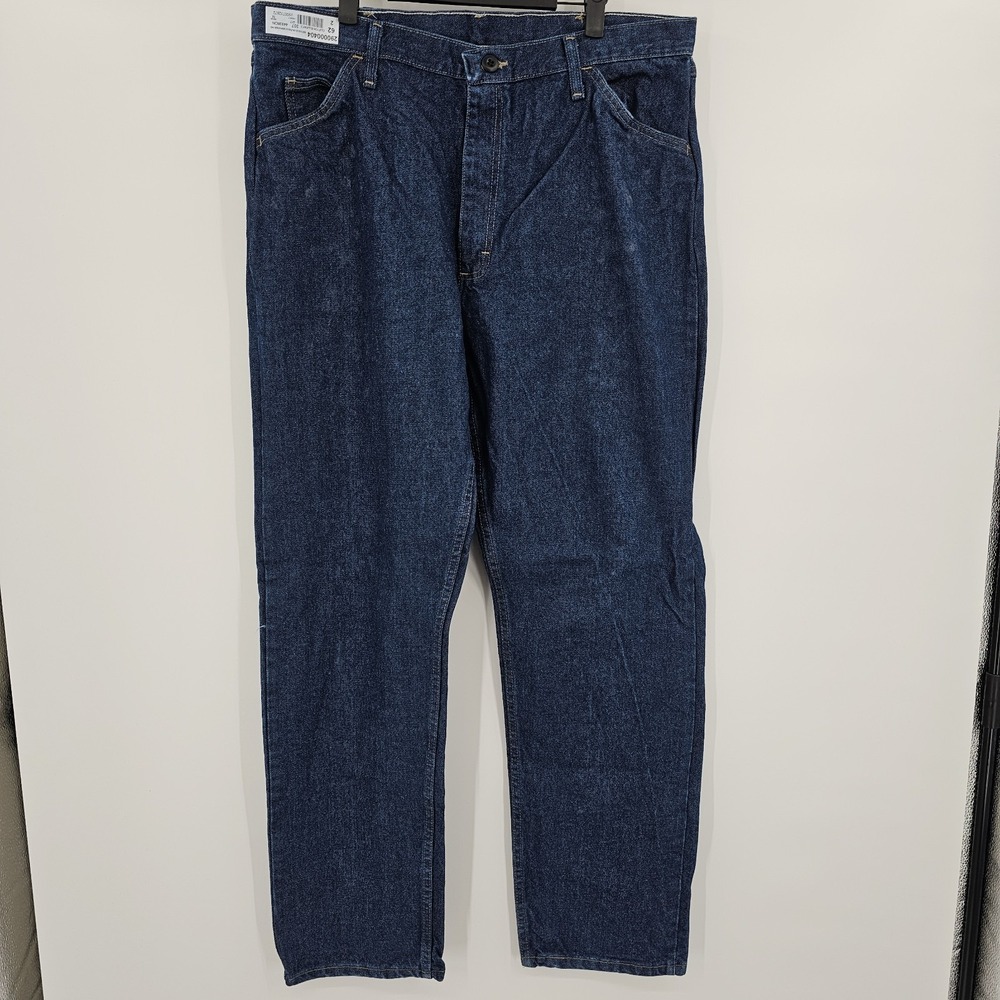 Bulwark FR Jeans Fire Resistant Mens Size 38X34 Dark Wash Straight Leg‎